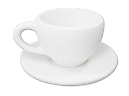 Bisque Tiny Tea Cup And Saucer (Case of 12)