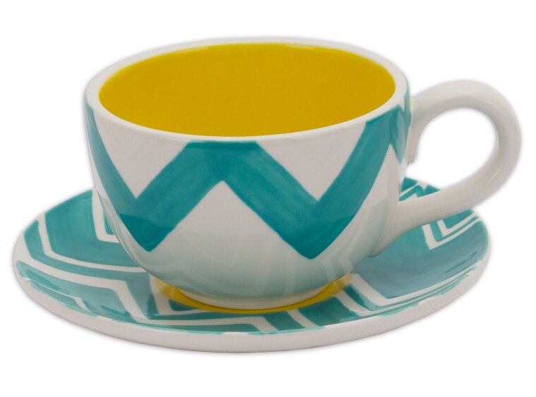Bisque Latte Cup And Saucer (Case of 6)