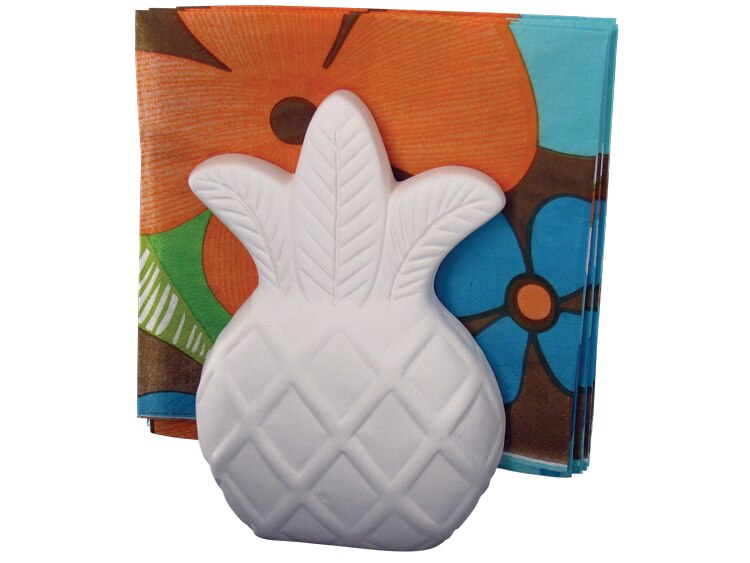 Bisque Pineapple Napkin Holder (Case of 4)