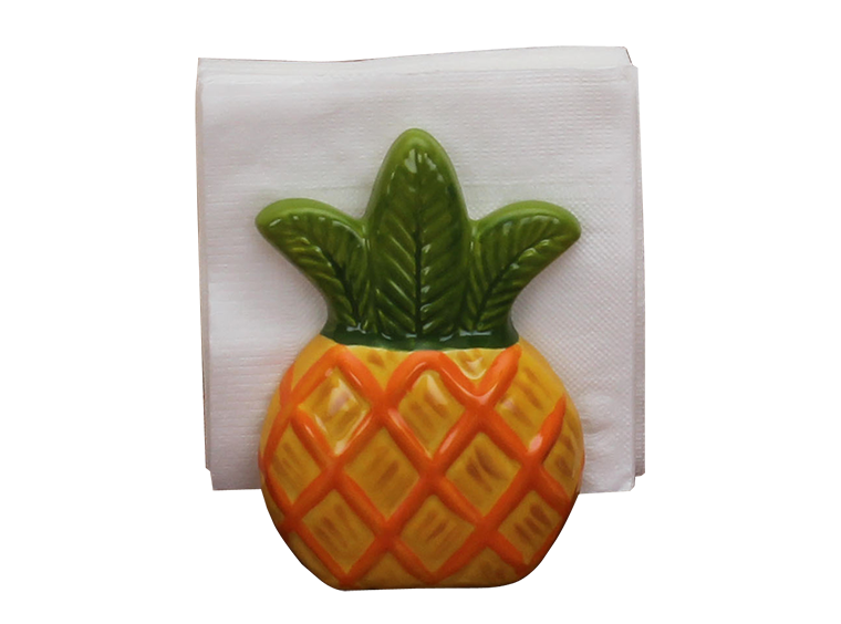 Bisque Pineapple Napkin Holder (Case of 4)