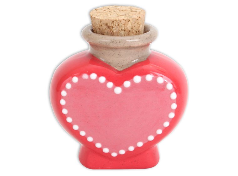 Bisque Heart Jar (Case of 12)