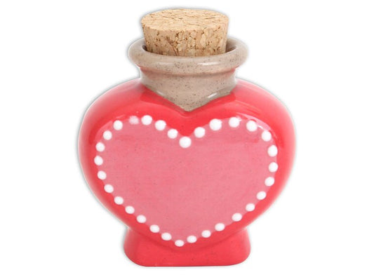 Bisque Heart Jar (Case of 12)