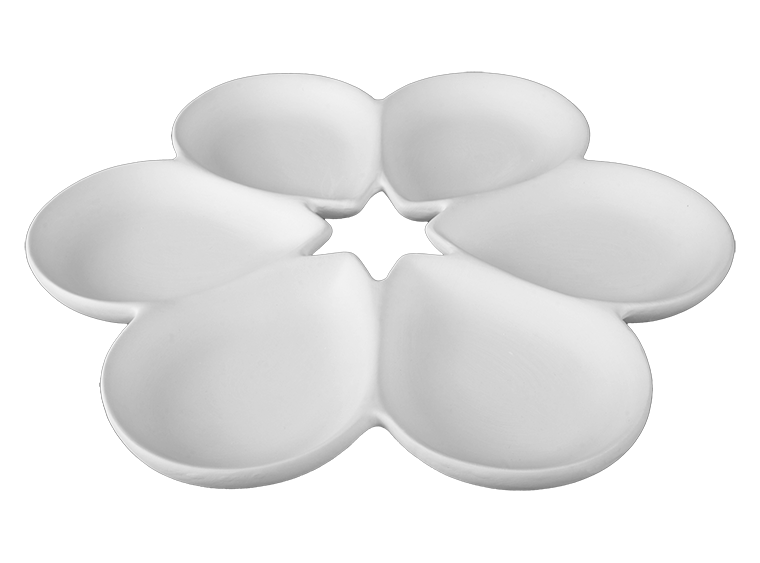 Bisque Six Sectioned Server (Case of 2)
