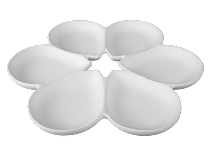 Bisque Six Sectioned Server (Case of 2)
