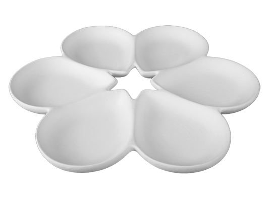Bisque Six Sectioned Server (Case of 2)