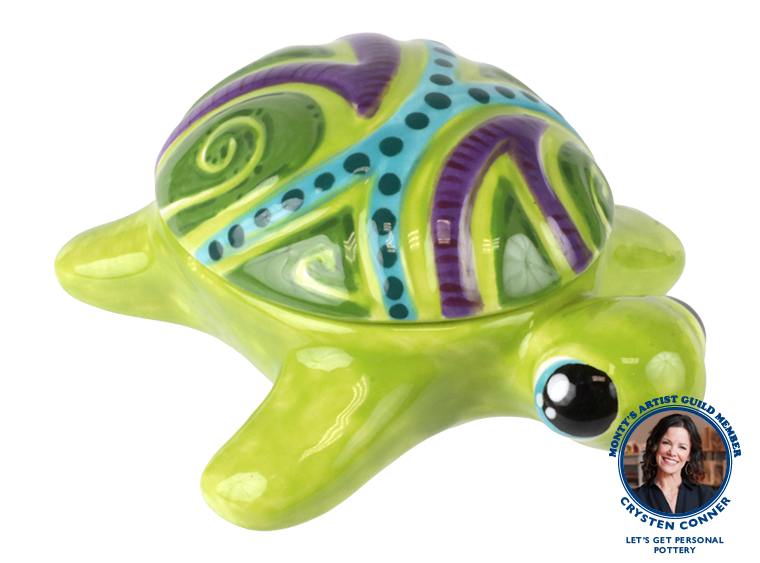Bisque Surf's Up Turtle Box (Case of 4)