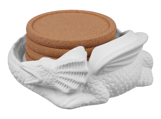 Bisque Saphira Coaster Holder (Case of 4)