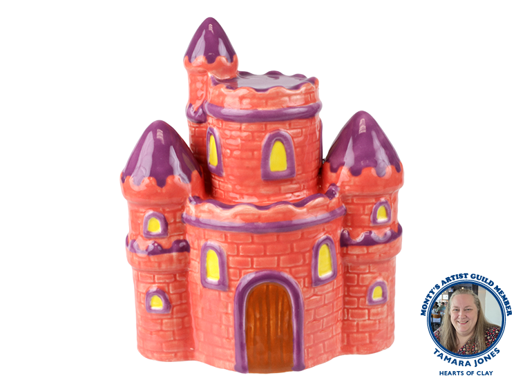Bisque Sand Castle Bank (Case of 4)