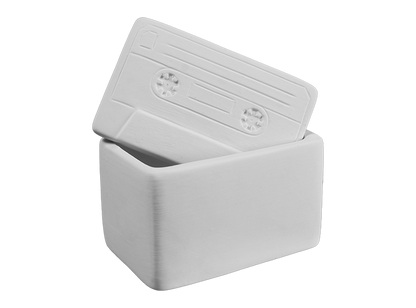 Bisque Cassette Box (Case of 4)