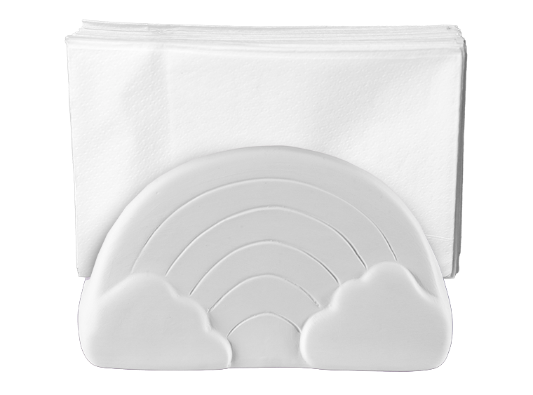 Bisque Rainbow Napkin Holder (Case of 6)