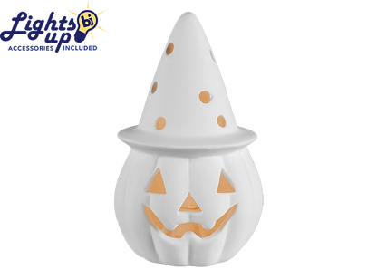 Bisque Lighted Jack-O-Witch (Case of 4)