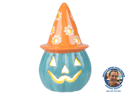 Bisque Lighted Jack-O-Witch (Case of 4)