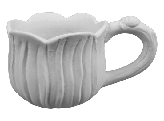 Bisque Lotus Flower Mug (Case of 6)