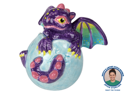 Bisque Dragon Hatchling Figurine (Case of 4)