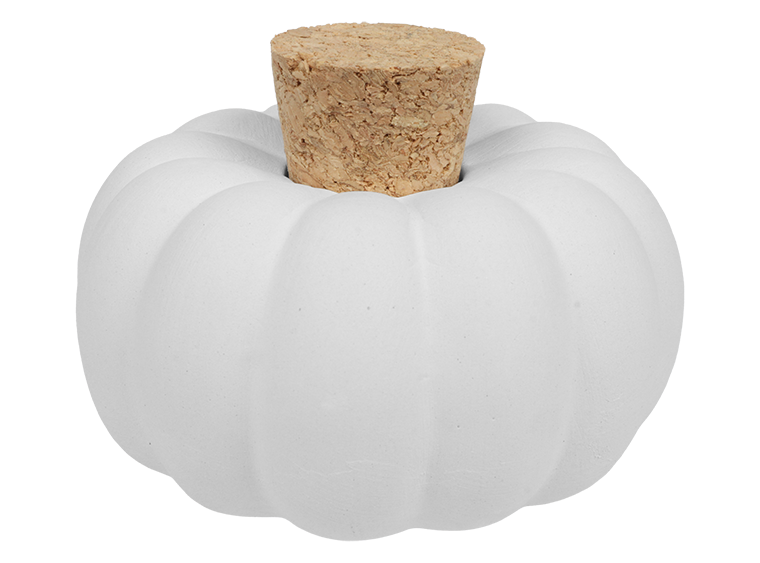 Bisque Squatty Gourd Jar (Case of 12)