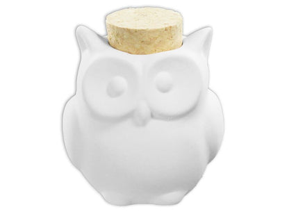 Bisque Owl Jar (Case of 12)