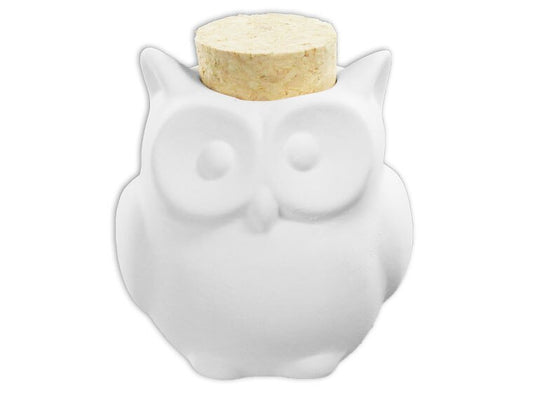 Bisque Owl Jar (Case of 12)