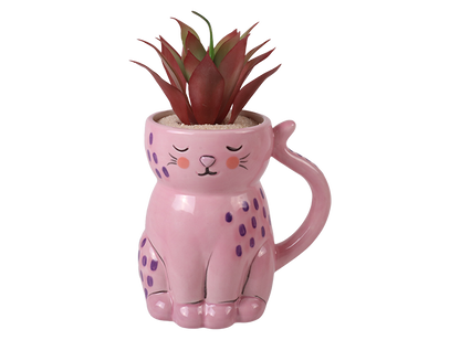 Bisque Fe-Line Good Mug (Case of 4)