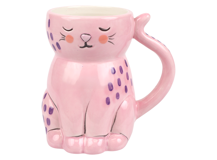 Bisque Fe-Line Good Mug (Case of 4)