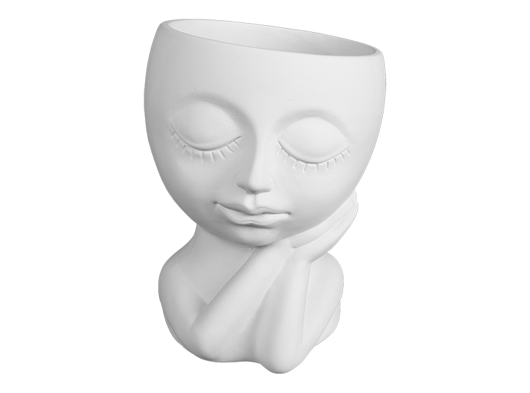 Bisque Flirty Face Planter (Case of 4)