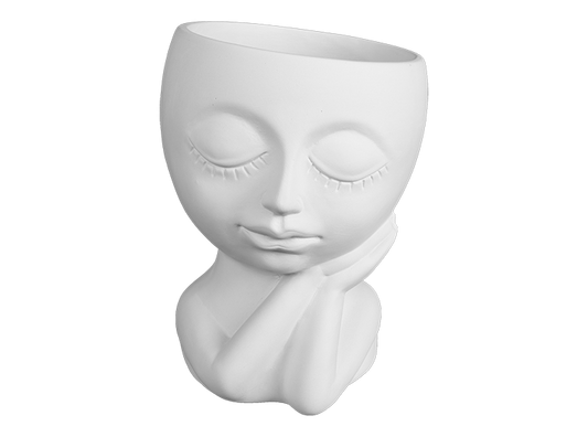 Bisque Flirty Face Planter (Case of 4)