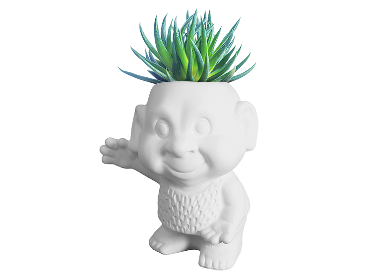 Bisque Troll Planter (Case of 4)