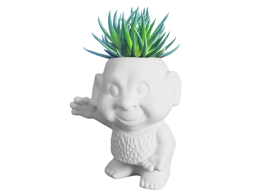 Bisque Troll Planter (Case of 4)