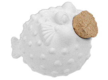 Bisque Blowfish Jar (Case of 12)