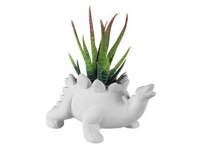 Bisque Stegosaurus Planter (Case of 8)
