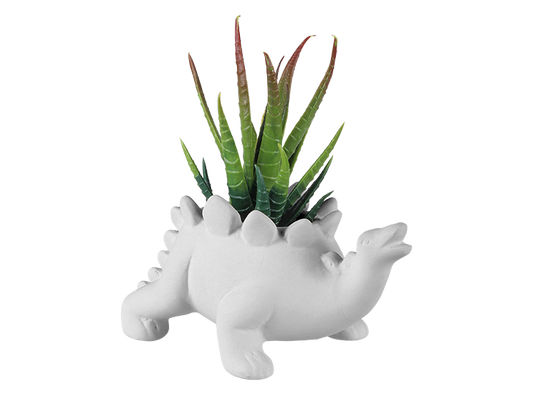 Bisque Stegosaurus Planter (Case of 8)