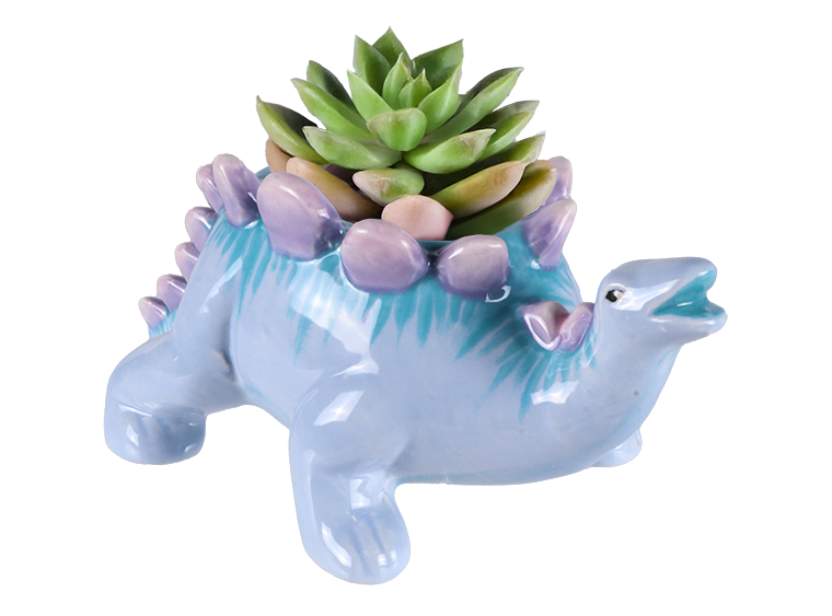 Bisque Stegosaurus Planter (Case of 8)