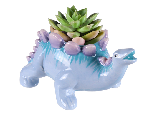 Bisque Stegosaurus Planter (Case of 8)