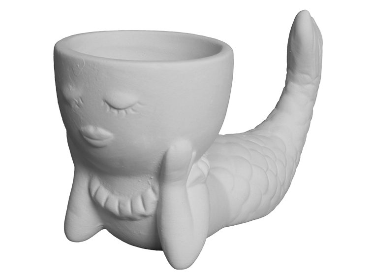 Bisque Pearl The Mermaid Planter (Case of 6)