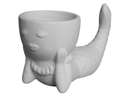 Bisque Pearl The Mermaid Planter (Case of 6)