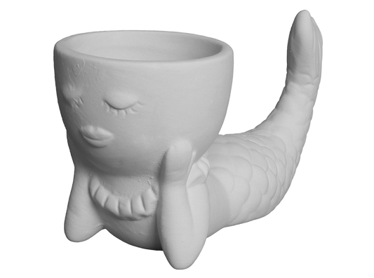 Bisque Pearl The Mermaid Planter (Case of 6)