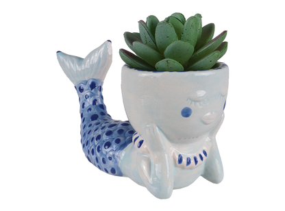 Bisque Pearl The Mermaid Planter (Case of 6)