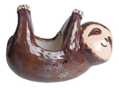 Bisque Papa Sloth Hanging Planter (Case of 4)