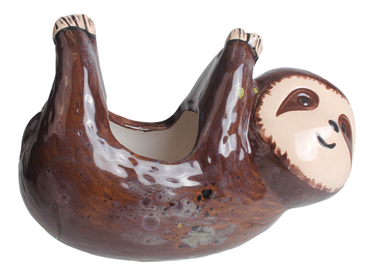 Bisque Papa Sloth Hanging Planter (Case of 4)