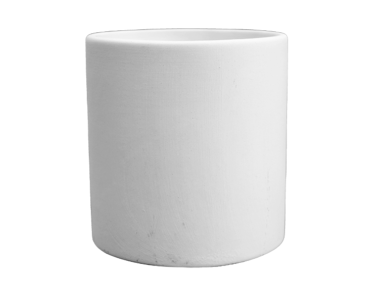 Bisque Sm Cylinder Planter W/ Stand (Case of 4)