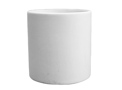 Bisque Sm Cylinder Planter W/ Stand (Case of 4)