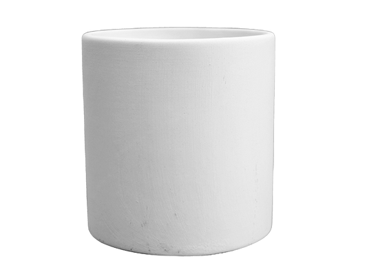 Bisque Sm Cylinder Planter W/ Stand (Case of 4)