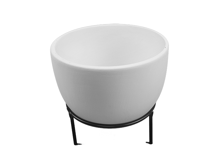 Bisque Lg Oval Planter W/ Stand (Case of 2)
