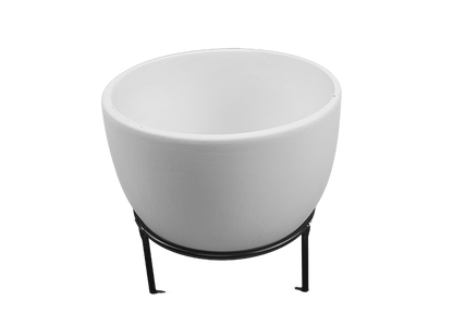 Bisque Lg Oval Planter W/ Stand (Case of 2)