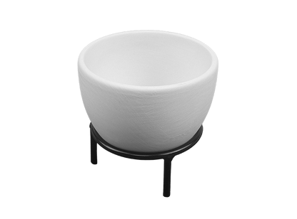 Bisque Sm Oval Planter W/ Stand (Case of 4)