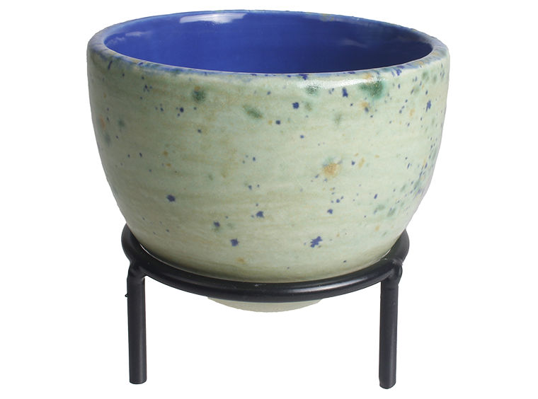 Bisque Sm Oval Planter W/ Stand (Case of 4)