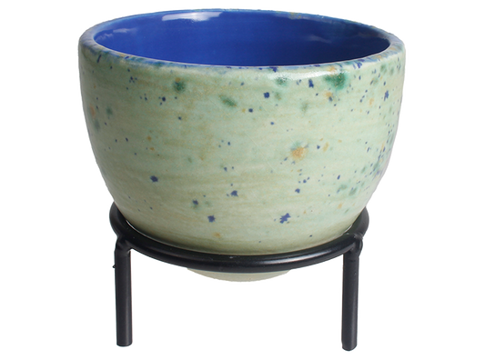 Bisque Sm Oval Planter W/ Stand (Case of 4)