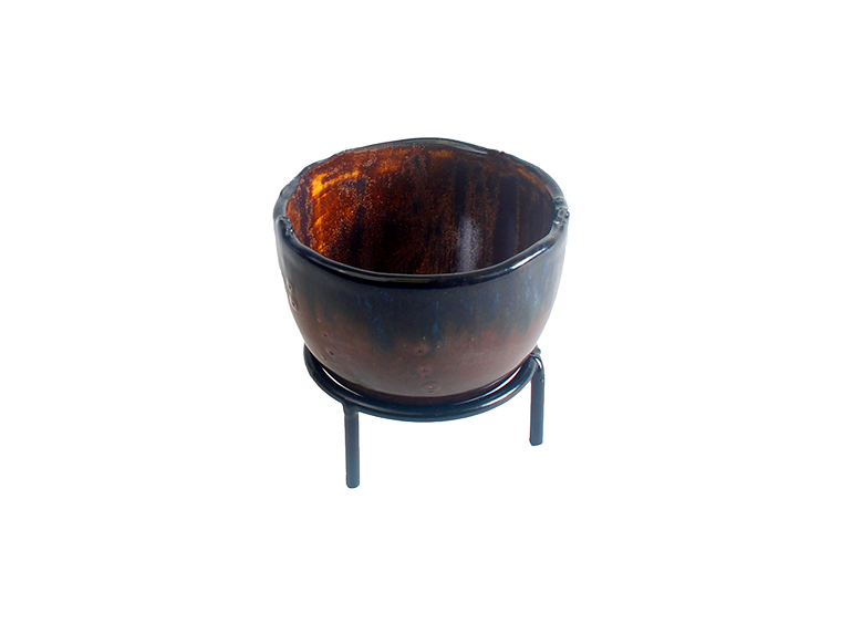 Bisque Sm Oval Planter W/ Stand (Case of 4)
