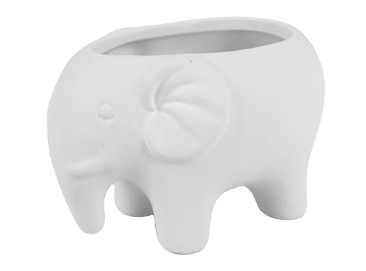 Bisque Elephant Planter (Case of 12)
