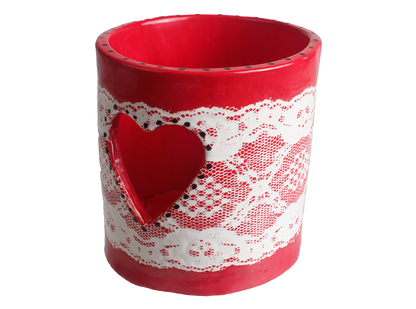 Bisque Heart Holder (Case of 4)
