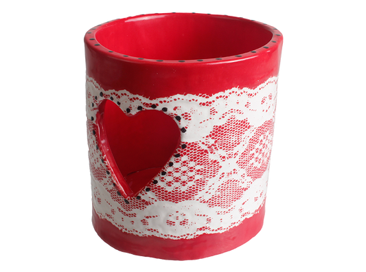 Bisque Heart Holder (Case of 4)